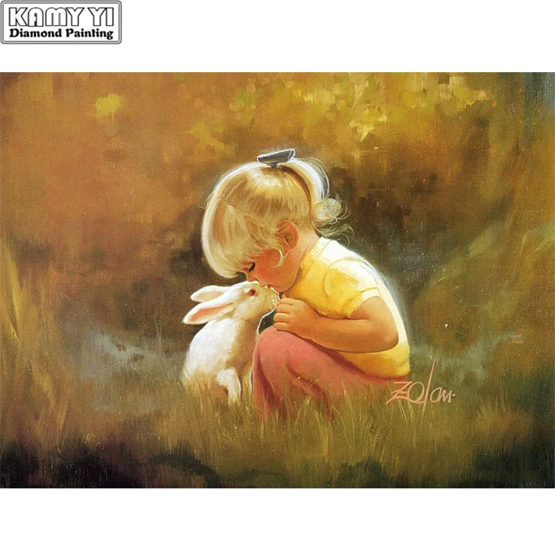 5D Diy Diamond Painting rhinestones Diamond embroidery Diamond mosaic"Girl and rabbit"Home decor Cross stitch Wall decor
5D Diy Diamond Painting rhinestones Diamond embroidery Diamond mosaic"Girl and rabbit"Home decor Cross stitch Wall decor
