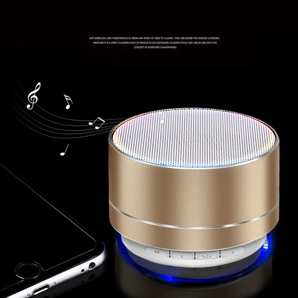A10 Portable Wireless Bluetooth Speaker Built-in-Mic Handsfree Call AUX Line TF Card LED Glowing For Iphone Android Smartphone
A10 Portable Wireless Bluetooth Speaker Built-in-Mic Handsfree Call AUX Line TF Card LED Glowing For Iphone Android Smartphone