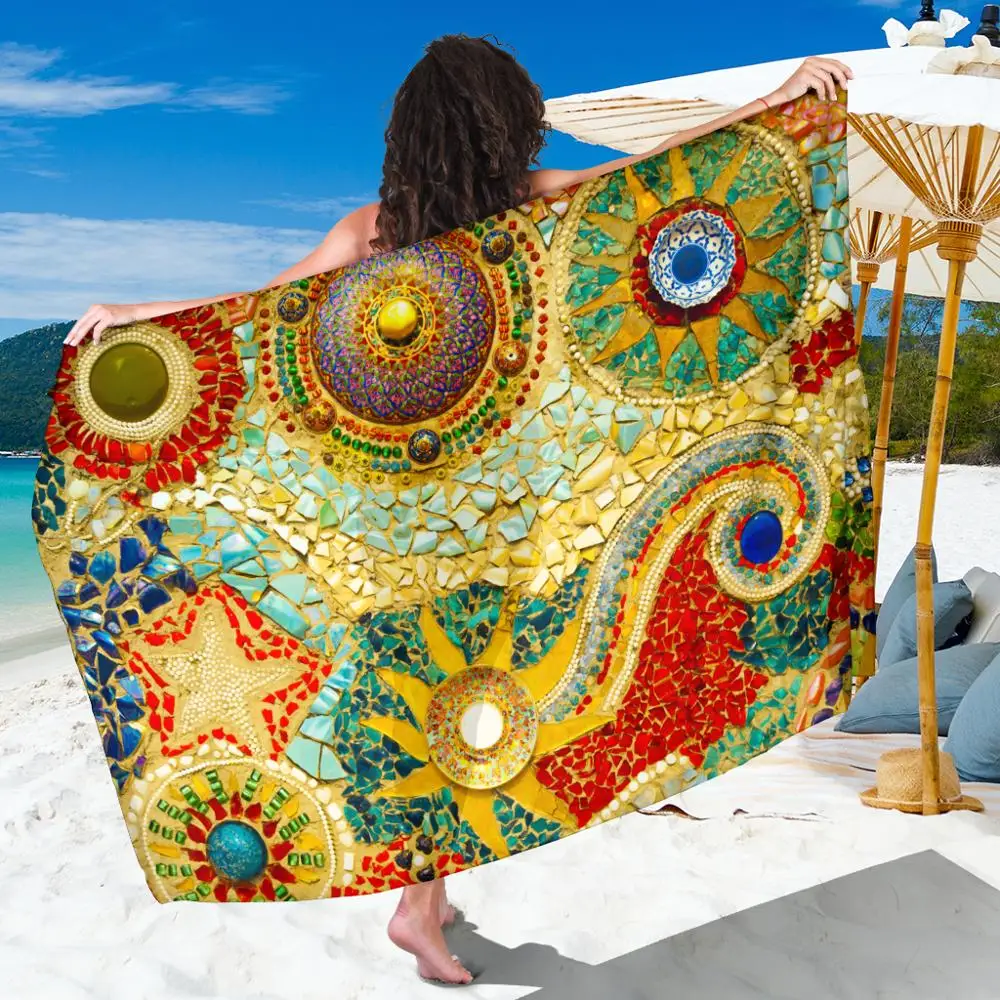 Chiffon Fabric Large Beach Towel Indian Boheme Mandala Beach Sarong Beachwear Bikini Cover-ups Tulle Scarves Toalla Playa Grande
Chiffon Fabric Large Beach Towel Indian Boheme Mandala Beach Sarong Beachwear Bikini Cover-ups Tulle Scarves Toalla Playa Grande