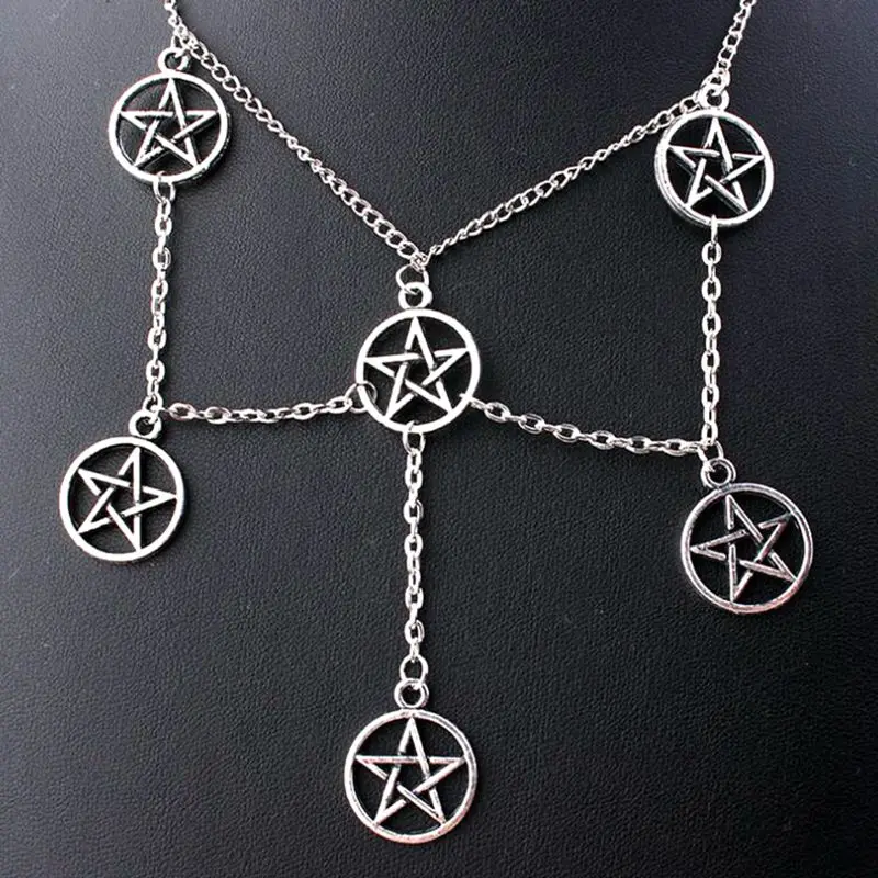 Religious Pentagram Necklace Pendant Magic Wizard Pagan Choker Collar Statement Necklace For Women Jewelry Best Friends Gift
Religious Pentagram Necklace Pendant Magic Wizard Pagan Choker Collar Statement Necklace For Women Jewelry Best Friends Gift