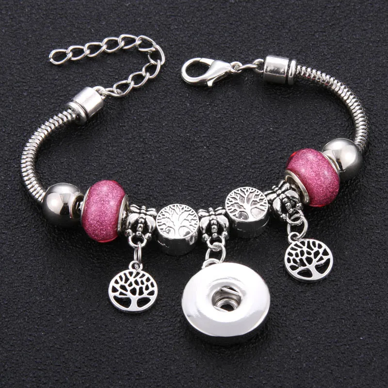 Silver Trendy Metal Beading Snap Bracelet Snap Button Bracelet Bangles fit 18MM Snap Jewelry Tree Beads Making Jewelry
Silver Trendy Metal Beading Snap Bracelet Snap Button Bracelet Bangles fit 18MM Snap Jewelry Tree Beads Making Jewelry