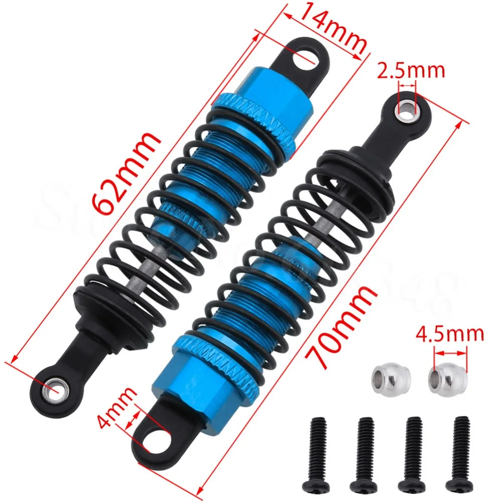 

Assembled Aluminum Front Oil Shock Absorber L959-31 For WLtoys L959 L969 L979 L202 L212 L222 K959 1/12 RC Car