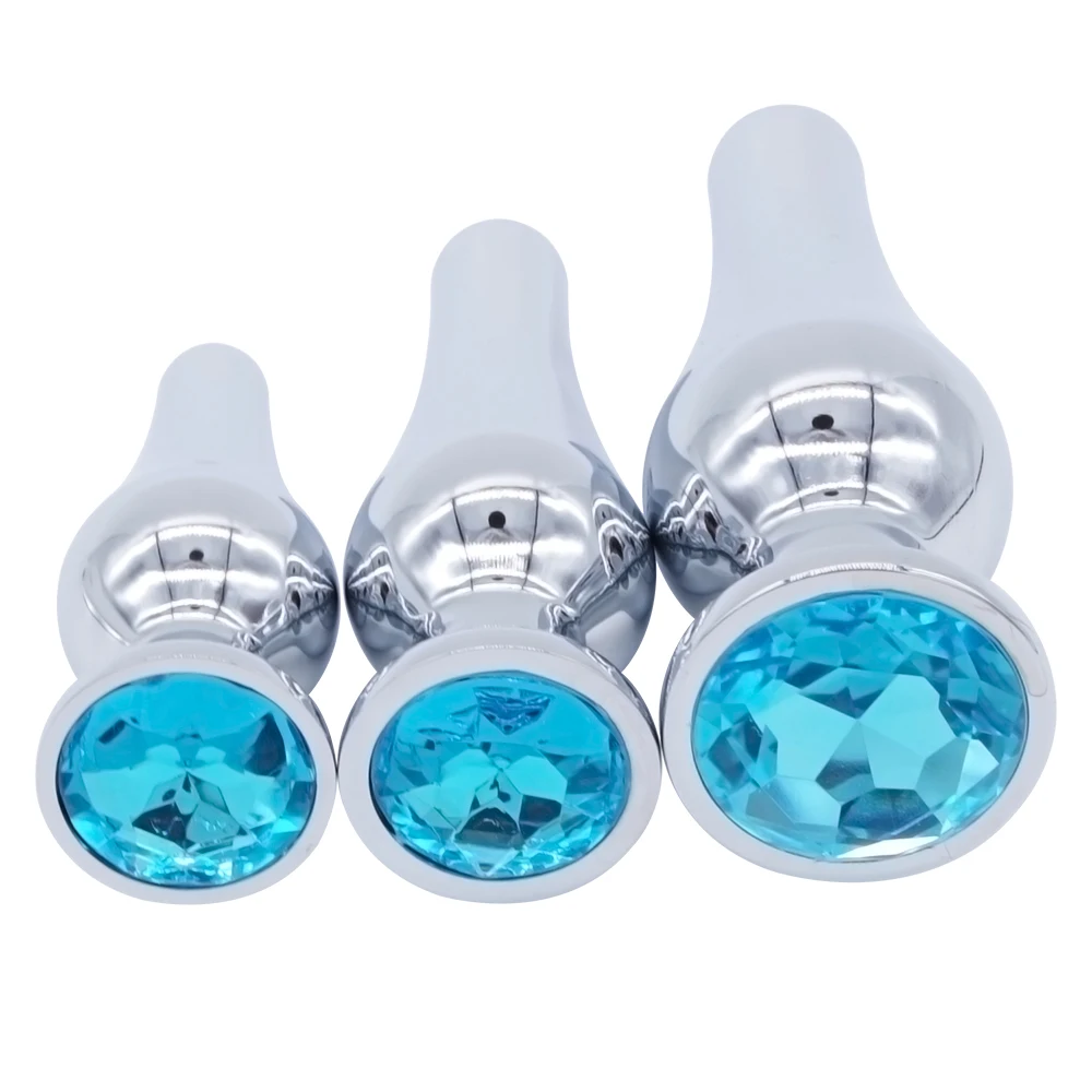 New Arrival 3pcs Jewelry Anal Plug Massager Sex Balls Adult Game Butt Plug Stainless Steel Anal Toy