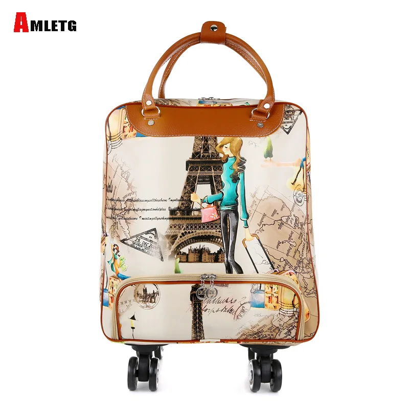Fashion Lady Trolley Luggage Rolling Travel Suitcase Pull Rod Set Leisure Case Rolling Luggage Travel Wheel Luggage suitcase
Fashion Lady Trolley Luggage Rolling Travel Suitcase Pull Rod Set Leisure Case Rolling Luggage Travel Wheel Luggage suitcase