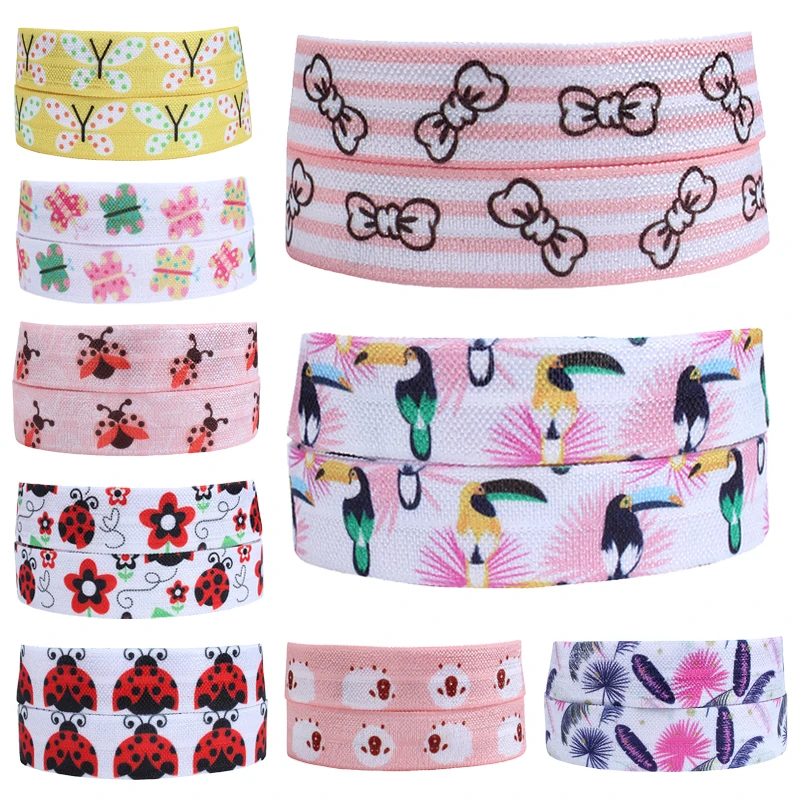 (50 yards/lot) Cheap price 5/8" spring flower, birds and insect printed foe elastic ribbon for kids hair bands
(50 yards/lot) Cheap price 5/8" spring flower, birds and insect printed foe elastic ribbon for kids hair bands