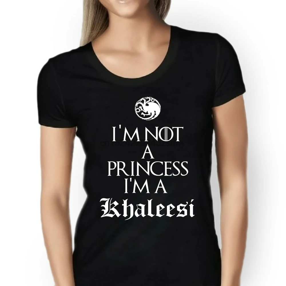 Hot sale Summer Style Womens Designer Game Of Thrones Khaleesi I Not A Princess Cotton T-Shirt Tee Shirt
Hot sale Summer Style Womens Designer Game Of Thrones Khaleesi I Not A Princess Cotton T-Shirt Tee Shirt