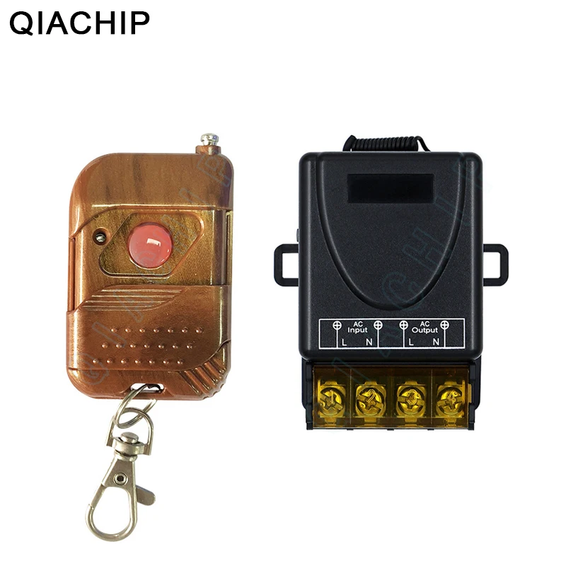 QIACHIP AC 110V-250V 30A 1 CH Wireless 433Mhz RF Relay Receiver Remote Control Switch For Water Pump Motor Transmitter Switches
QIACHIP AC 110V-250V 30A 1 CH Wireless 433Mhz RF Relay Receiver Remote Control Switch For Water Pump Motor Transmitter Switches