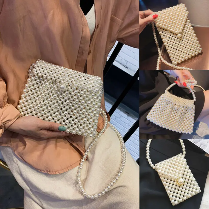 Luxury Women's Pearl Beaded Purse Wedding Evening Party Shoulder Bag Handbag
Luxury Women's Pearl Beaded Purse Wedding Evening Party Shoulder Bag Handbag