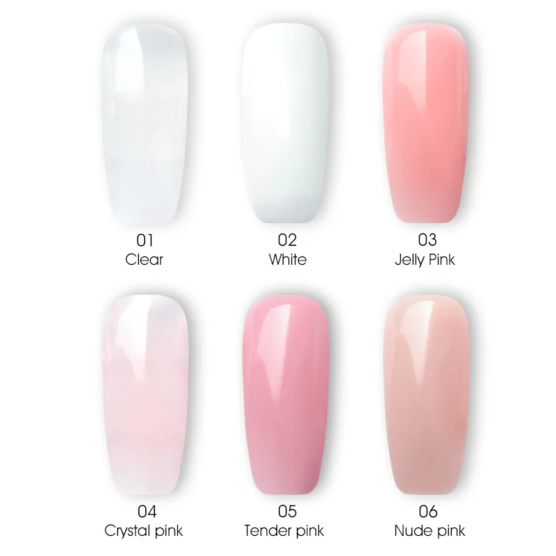 45g VENALISA Poly Extension Nail Gel Kit French Nail Clear Camouflage Color Nail Tip Form Crystal UV Gel Slice Brush Nail Gel 45g VENALISA Poly Extension Nail Gel Kit French Nail Clear Camouflage Color Nail Tip Form Crystal UV Gel Slice Brush Nail Gel