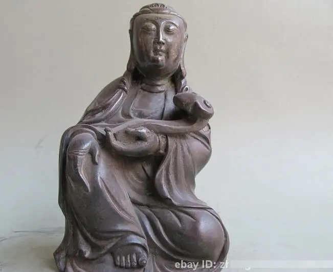 

Tibet Tibetan Buddhism Temple Pure bronze Guan Yin Bodhisattva Buddha Statue