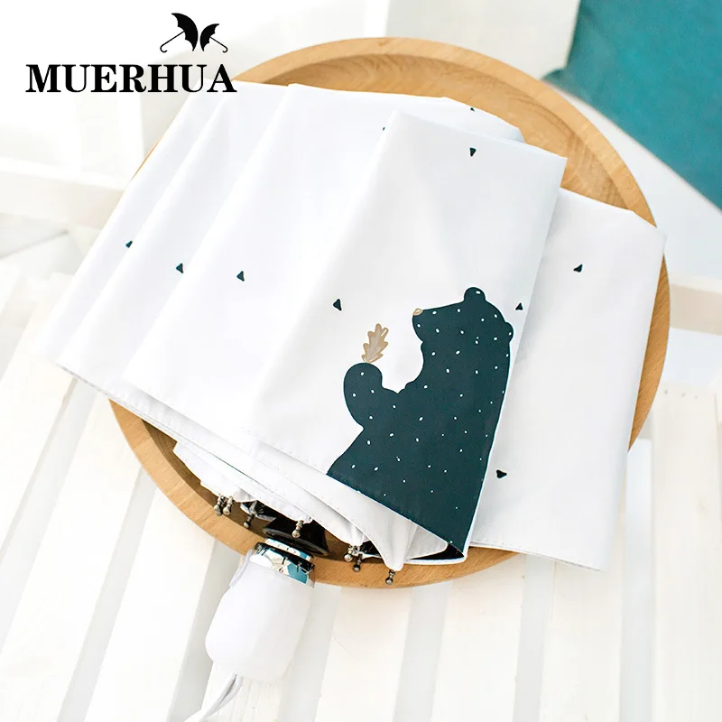 MUERHUA Fully Automatic Women Rain Umbrella Cute Anti-UV Three Folding Umbrellas Waterproof Durable Pocket Parasol Kids Gift
MUERHUA Fully Automatic Women Rain Umbrella Cute Anti-UV Three Folding Umbrellas Waterproof Durable Pocket Parasol Kids Gift