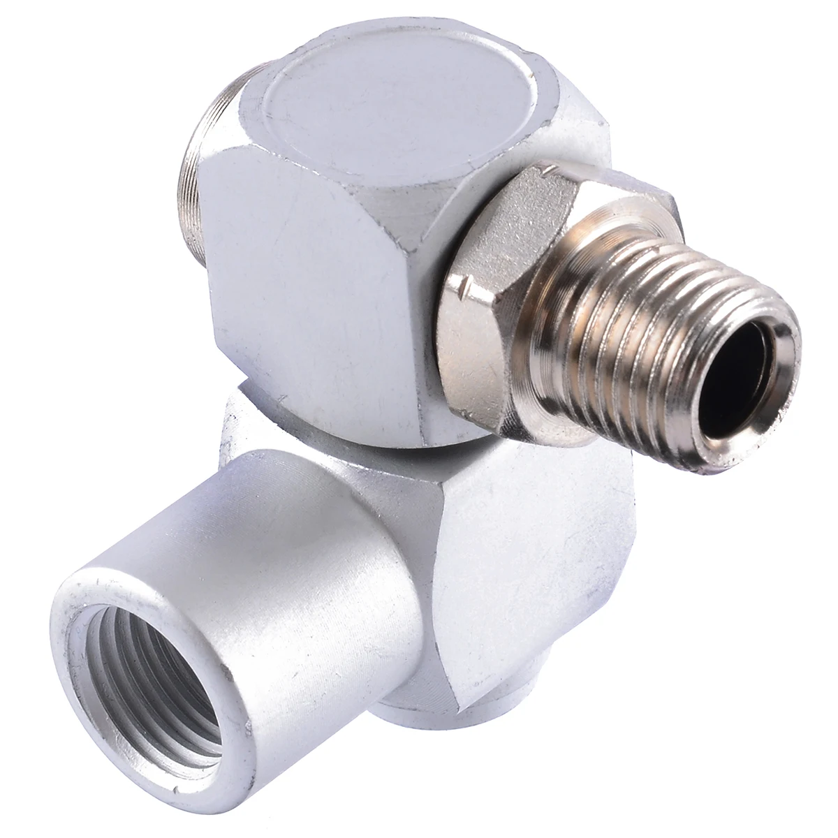 360 Swivel Air Line Connector 1/4″ BSP Pneumatic Fit Screw Joint Adjustable CYC 