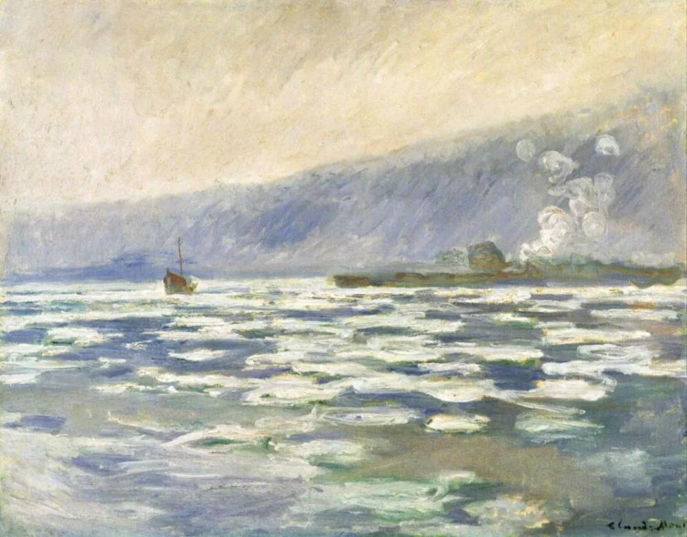 High quality Oil painting Canvas Reproductions Ice, Lock Port Villez (1893) By Claude Monet hand painted
High quality Oil painting Canvas Reproductions Ice, Lock Port Villez (1893) By Claude Monet hand painted
