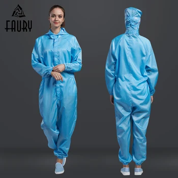 One-piece Clean Overalls Dust-proof Clothing Men Women Anti-static Workshop Food Factory Work Uniform Paint Protection Jumpsuit
One-piece Clean Overalls Dust-proof Clothing Men Women Anti-static Workshop Food Factory Work Uniform Paint Protection Jumpsuit