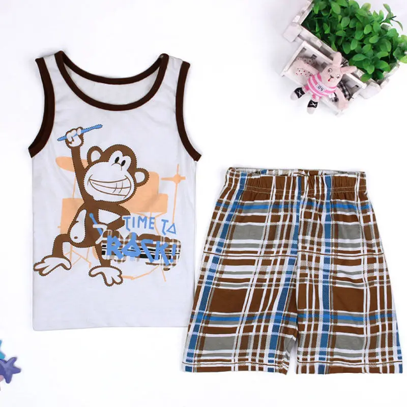 Toddler Baby Kids Boys Summer 2pcs Pajama Sets Clothes Tops T-shirt Pants Shorts Animal Cute Monkey Plaid Outfits Set Size 1T-7T
Toddler Baby Kids Boys Summer 2pcs Pajama Sets Clothes Tops T-shirt Pants Shorts Animal Cute Monkey Plaid Outfits Set Size 1T-7T