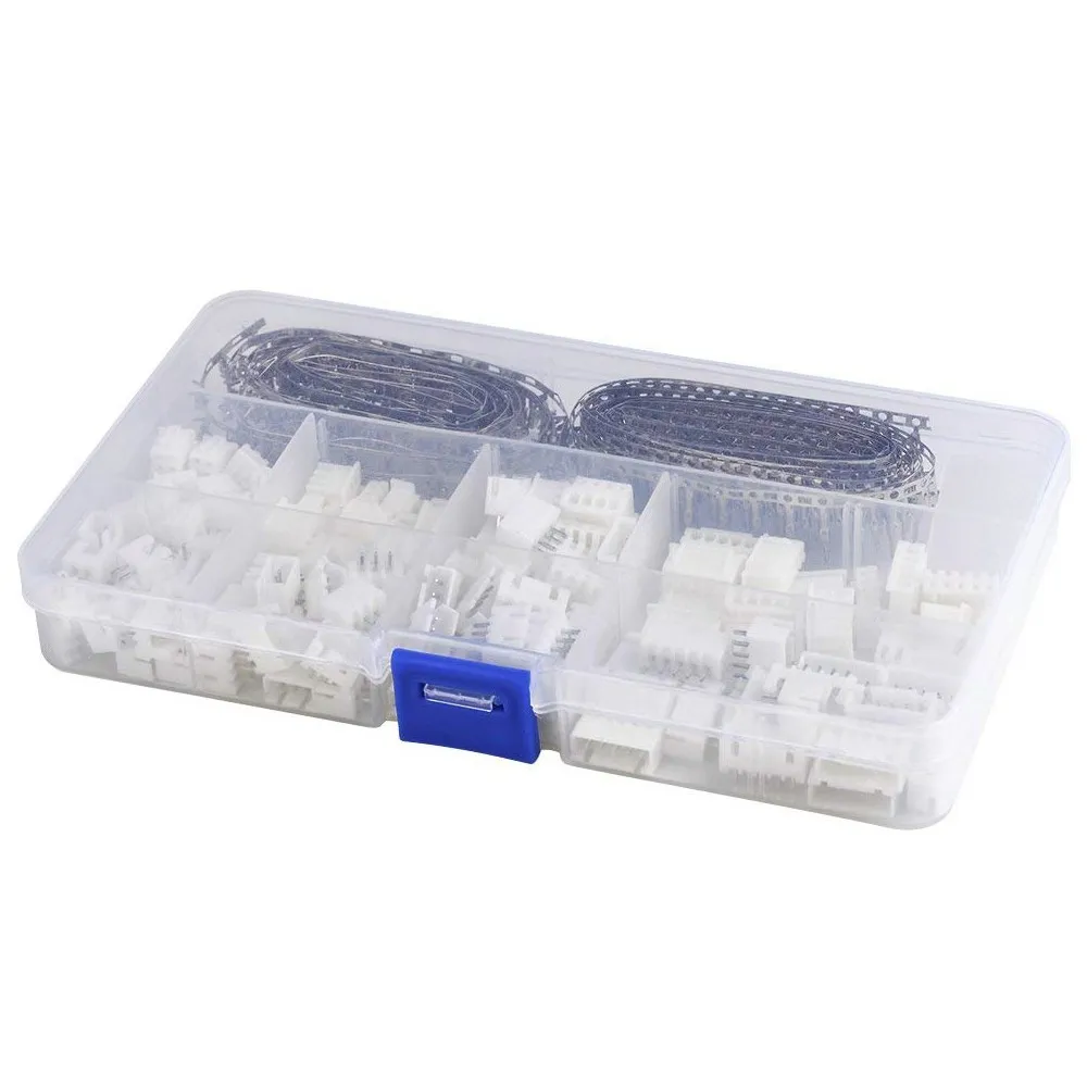 New Style 560 Pieces 2.54mm JST-XHP 2/3/4/5 Pin Housing with 2.54mm JST XH Male/Female Pin Header Wire Connector Kit Terminal
New Style 560 Pieces 2.54mm JST-XHP 2/3/4/5 Pin Housing with 2.54mm JST XH Male/Female Pin Header Wire Connector Kit Terminal