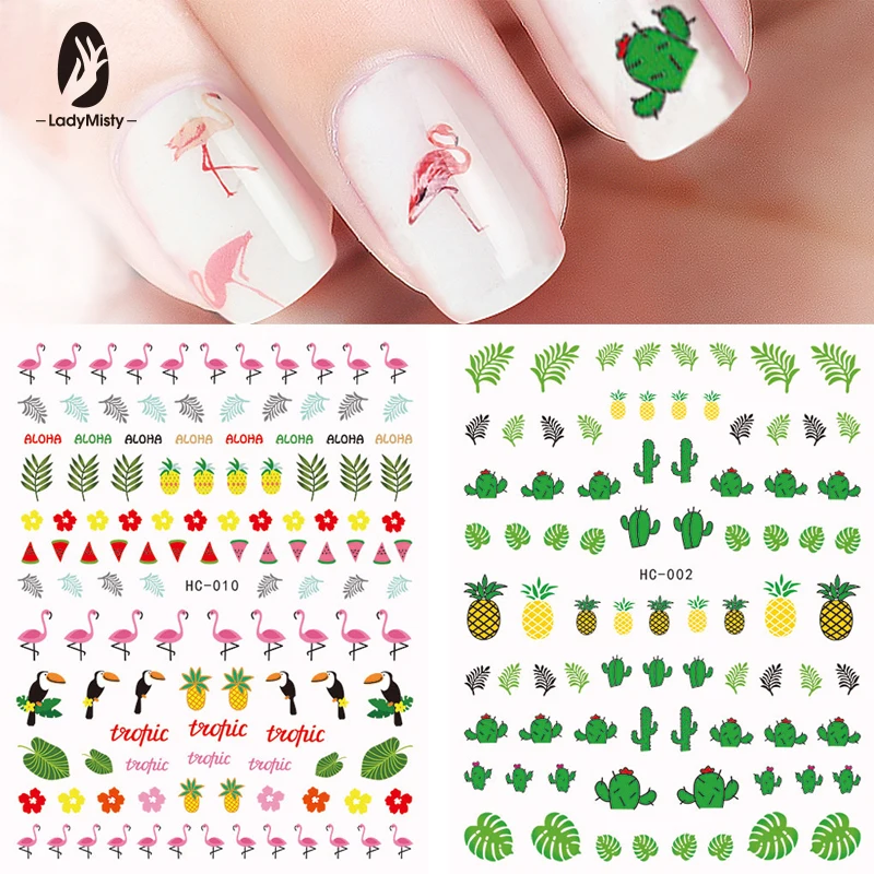 Ladymisty 1Pcs Nail Stickers Flamingo Animal Series Water Decal Flower Plant Pattern 3D Manicure Sticker Nail Art Decoration
Ladymisty 1Pcs Nail Stickers Flamingo Animal Series Water Decal Flower Plant Pattern 3D Manicure Sticker Nail Art Decoration