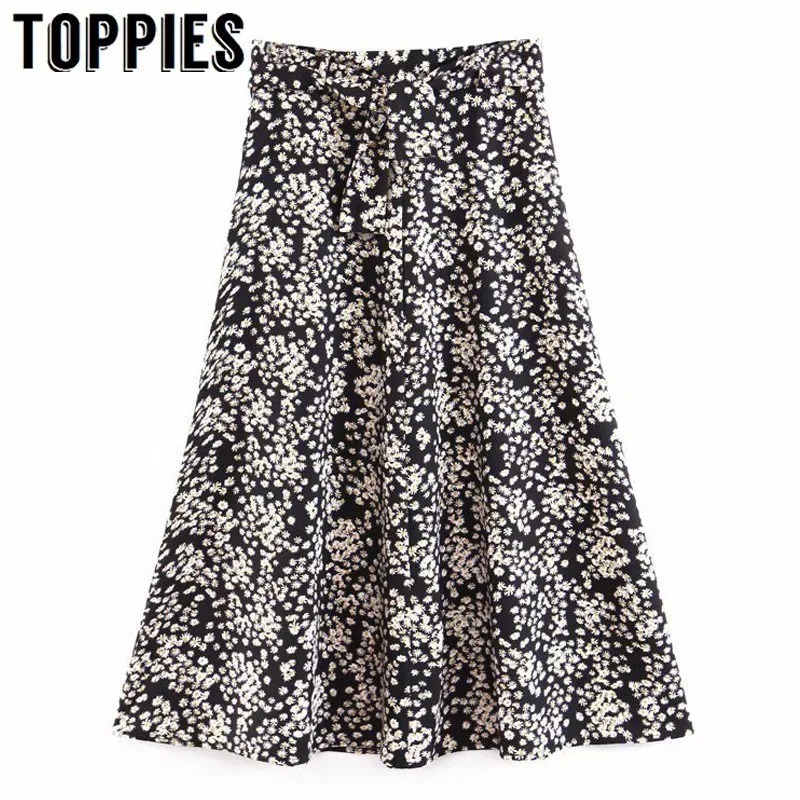 2019 Floral Printing A Line Midi Skirts Knot Waist Women Skirts High Waist Bottoms Summer Streetwear jupe femme XL2144
2019 Floral Printing A Line Midi Skirts Knot Waist Women Skirts High Waist Bottoms Summer Streetwear jupe femme XL2144