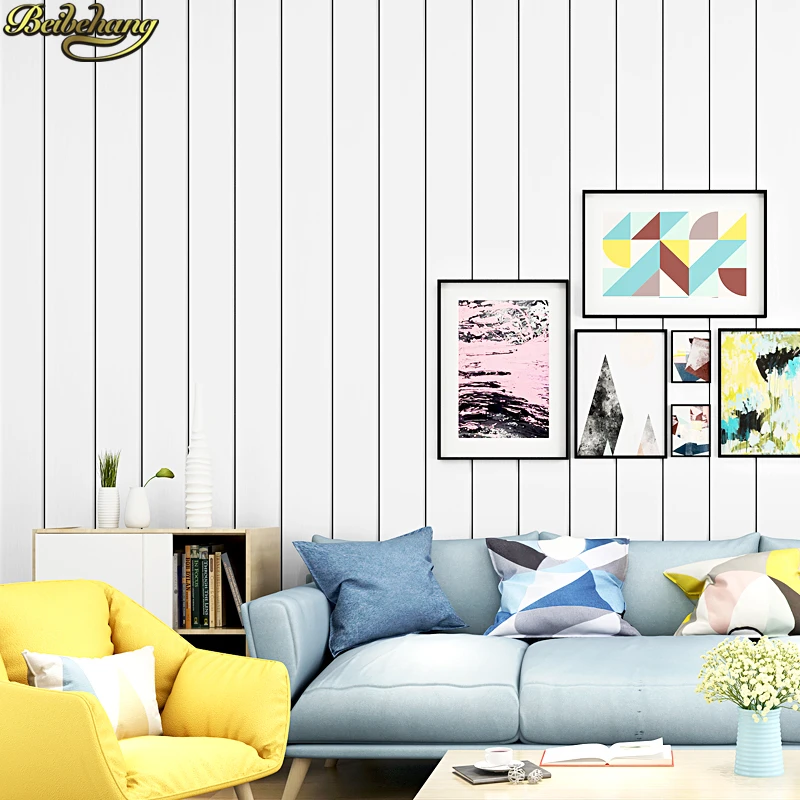 beibehang Nordic style wallpaper white wood grain imitation wood black and white vertical stripes background papel de parede
beibehang Nordic style wallpaper white wood grain imitation wood black and white vertical stripes background papel de parede