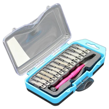 Precision Craft Knife Set 16 Pieces-Professional Razor Sharp Knives For Art,Hobby,Scrapbooking And Sculpture – Includes Stenci
Precision Craft Knife Set 16 Pieces-Professional Razor Sharp Knives For Art,Hobby,Scrapbooking And Sculpture – Includes Stenci