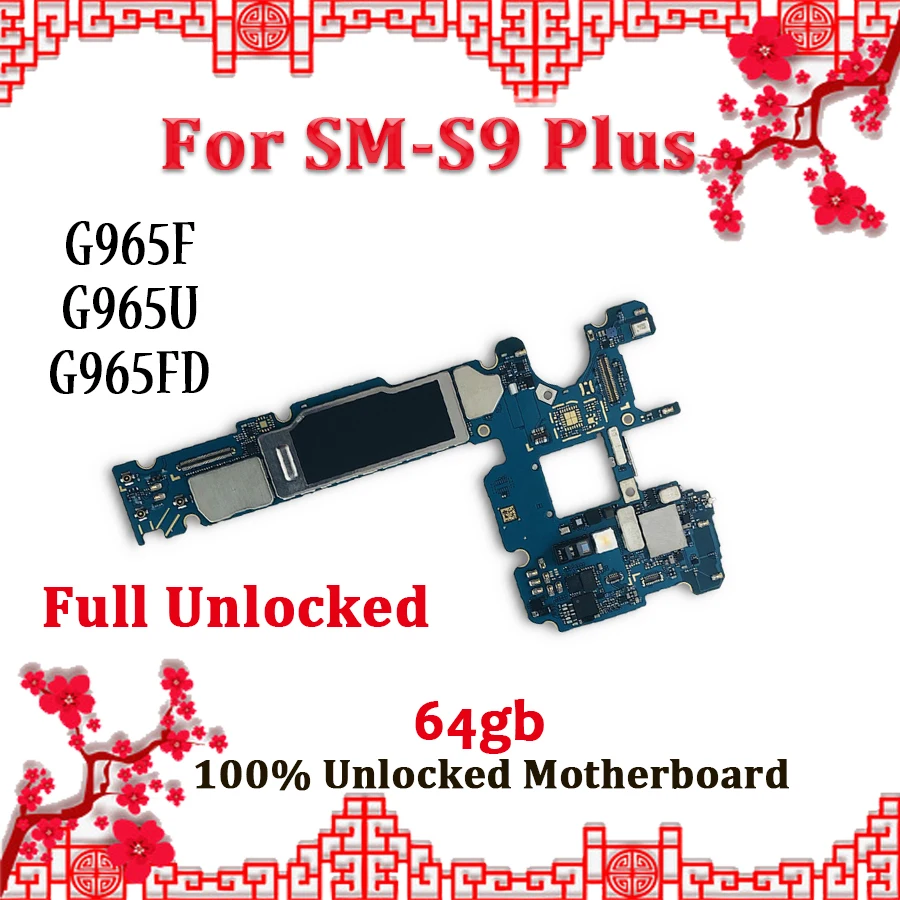100% Original Unlocked Mainboard Logic Board Motherboard For Samsung Galaxy S9 Plus G965F G965U G965FD Board With Android System
100% Original Unlocked Mainboard Logic Board Motherboard For Samsung Galaxy S9 Plus G965F G965U G965FD Board With Android System