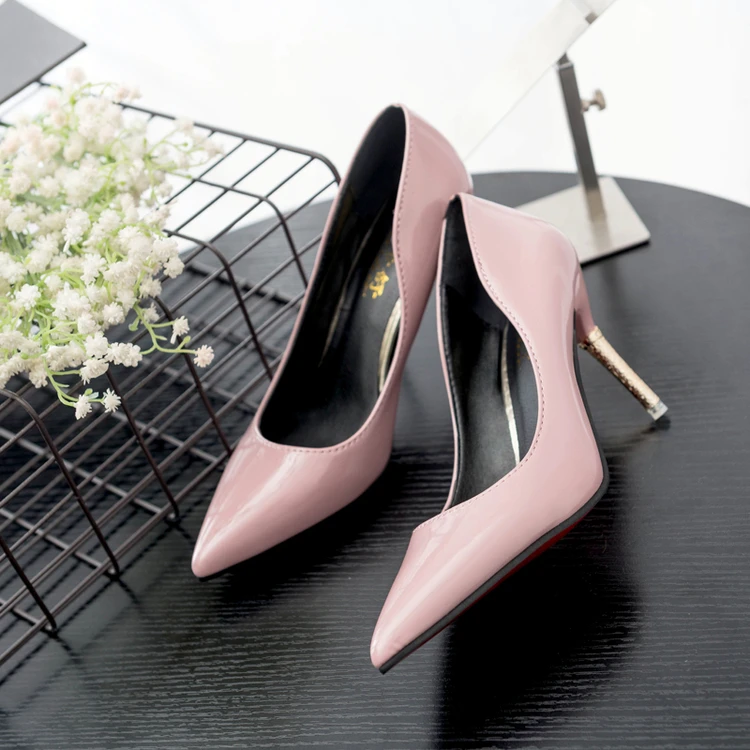 Image frosted Vintage Sexy women Pointed Toe High Heels sandals Women Pumps Shoes 2016 Brand New Design Less Platform Pumps spring OL
