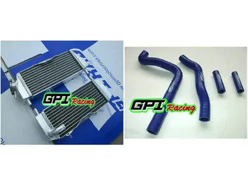 

R&LH Radiator +RED hose FOR KAWASAKI KX250 KX 250 05 06 07 2005 2006 2007 2stroke BLUE HOSE