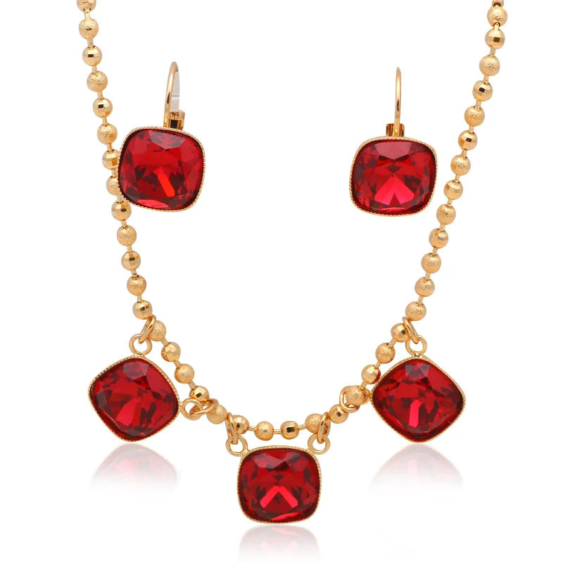 Appealing Rose Crystal Elegant Fashion Jewelry sets Gold tone AAA Zircon Necklace Earrings for Ladies JSS594A
Appealing Rose Crystal Elegant Fashion Jewelry sets Gold tone AAA Zircon Necklace Earrings for Ladies JSS594A