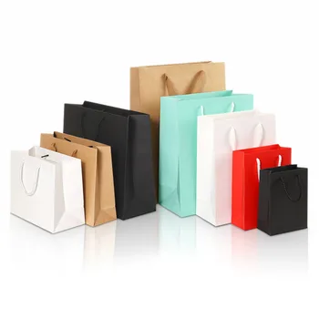 10pcs/lot New High Quality Paper Gift Bag White Black Brown Kraft Paper Bags With Handle Wedding Party Gift Package Box Portable
10pcs/lot New High Quality Paper Gift Bag White Black Brown Kraft Paper Bags With Handle Wedding Party Gift Package Box Portable