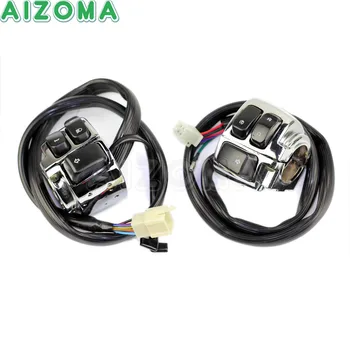 1" Handlebar Motorcycles Horn Turn Signal Headlight ON/OFF Control Switch Multi Function For Harley Softail Dyna Sportster V-Rod
1" Handlebar Motorcycles Horn Turn Signal Headlight ON/OFF Control Switch Multi Function For Harley Softail Dyna Sportster V-Rod