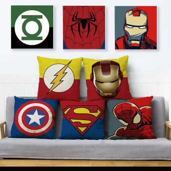 America Anime Cartoon Marvel Cushion Cover Sofa Superman Iron Man Pillow Case Decoration Avenger Pillow Cover
America Anime Cartoon Marvel Cushion Cover Sofa Superman Iron Man Pillow Case Decoration Avenger Pillow Cover