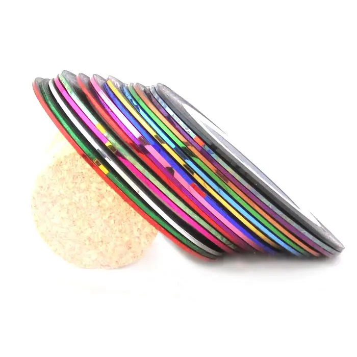 Mixed color nail strips stick applique DIY 3D various nail art tips decorative nail line stickers
Mixed color nail strips stick applique DIY 3D various nail art tips decorative nail line stickers