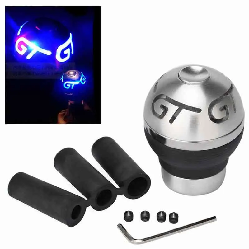 Mansuo New Universal GT Printed Red LED Light Gear Shift Knob Aluminum PU leather Manual Transmission shifter (Blue Light)
Mansuo New Universal GT Printed Red LED Light Gear Shift Knob Aluminum PU leather Manual Transmission shifter (Blue Light)