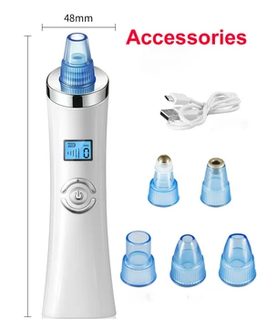 Rechargeable Electric Blackhead Remover Cleaner Vacuum Suction Facial Blackhead Removal Skin Care Cleansing Tool Pore Cleaner
Rechargeable Electric Blackhead Remover Cleaner Vacuum Suction Facial Blackhead Removal Skin Care Cleansing Tool Pore Cleaner
