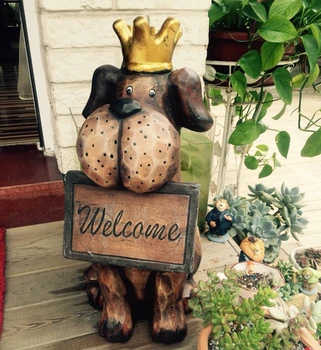 Welcome Greeting dog Cartoon dolls Creative Resin Dog Sculpture Crafts Ornaments Home Furnishings Hotel Garden Decoration
Welcome Greeting dog Cartoon dolls Creative Resin Dog Sculpture Crafts Ornaments Home Furnishings Hotel Garden Decoration