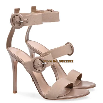 Women Elastic Band High Heeled Sandals Open Toe Plus Buckle Decorations Concise Casual Stiletto Large Size Shoes
Women Elastic Band High Heeled Sandals Open Toe Plus Buckle Decorations Concise Casual Stiletto Large Size Shoes
