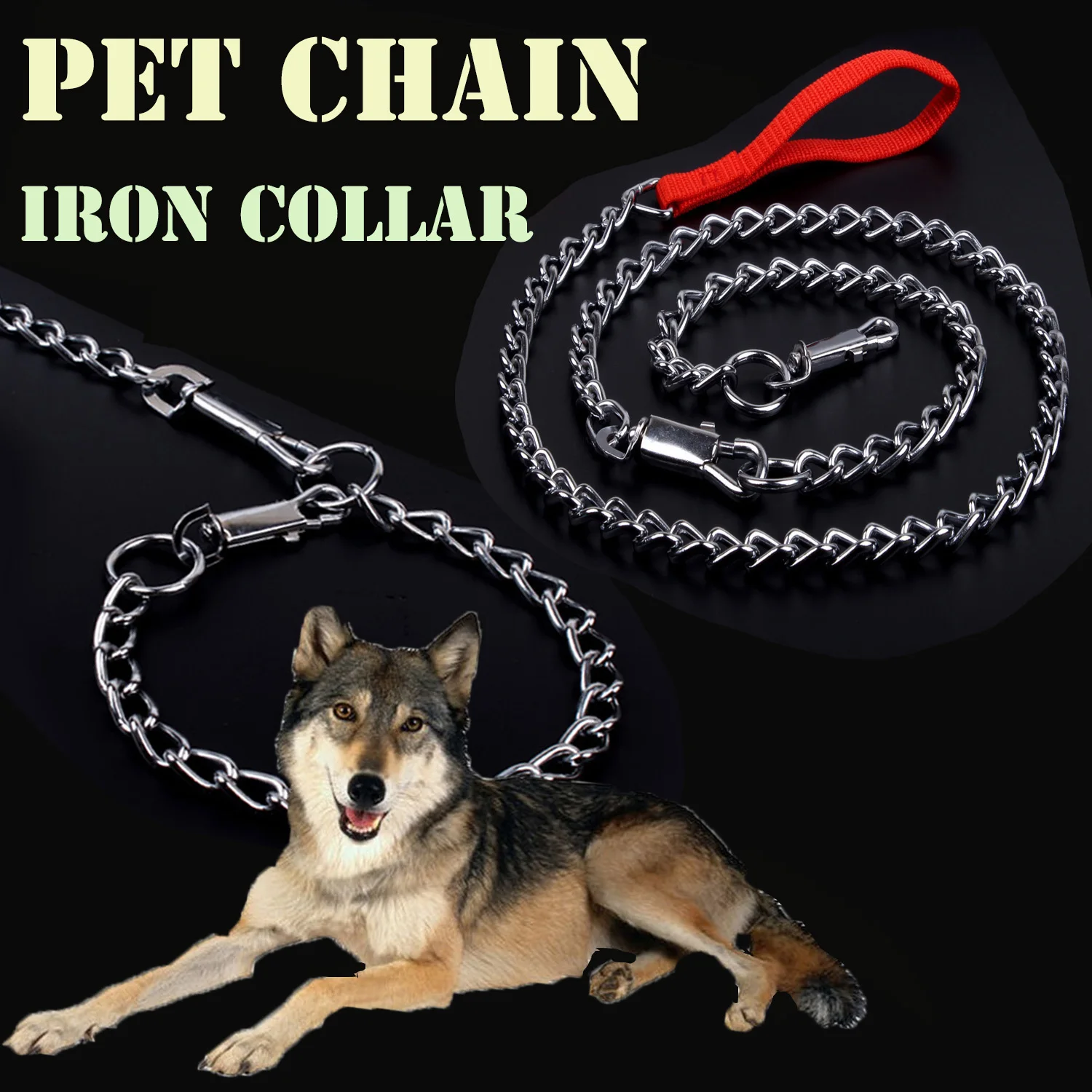 Metal dog leash Iron buckle Pet leash Iron leash Dog leash Suitable for small and large dog collar Pet supplies Iron collar
Metal dog leash Iron buckle Pet leash Iron leash Dog leash Suitable for small and large dog collar Pet supplies Iron collar