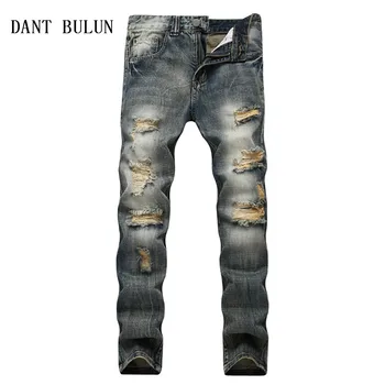 2020 Men's Vintage Ripped Jeans Men Retro Distressed Slim Straight Casual Denim Pants Plus Size 28-42 Holes Trousers,TS954
2020 Men's Vintage Ripped Jeans Men Retro Distressed Slim Straight Casual Denim Pants Plus Size 28-42 Holes Trousers,TS954