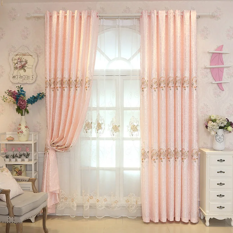 European Idyllic Style Embroidery Shading Curtains for Living Dining Room Bedroom.
European Idyllic Style Embroidery Shading Curtains for Living Dining Room Bedroom.