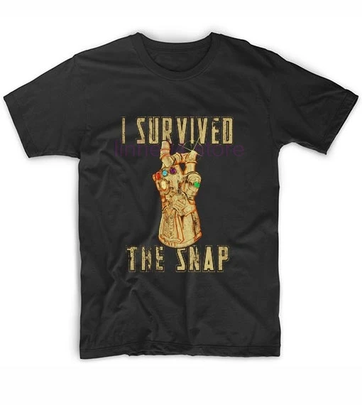 I Survived the Snap T-Shirt Latest 2019 Fashion T-Shirt Men's 100% Cotton Print Shirt T-Shirt
I Survived the Snap T-Shirt Latest 2019 Fashion T-Shirt Men's 100% Cotton Print Shirt T-Shirt