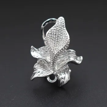 Metal Clip Earring Post with a Loop Hanger 16*21mm Hollow Flower DIY Findings for Pearl Beads Stud Earrings Jewelry Making
Metal Clip Earring Post with a Loop Hanger 16*21mm Hollow Flower DIY Findings for Pearl Beads Stud Earrings Jewelry Making