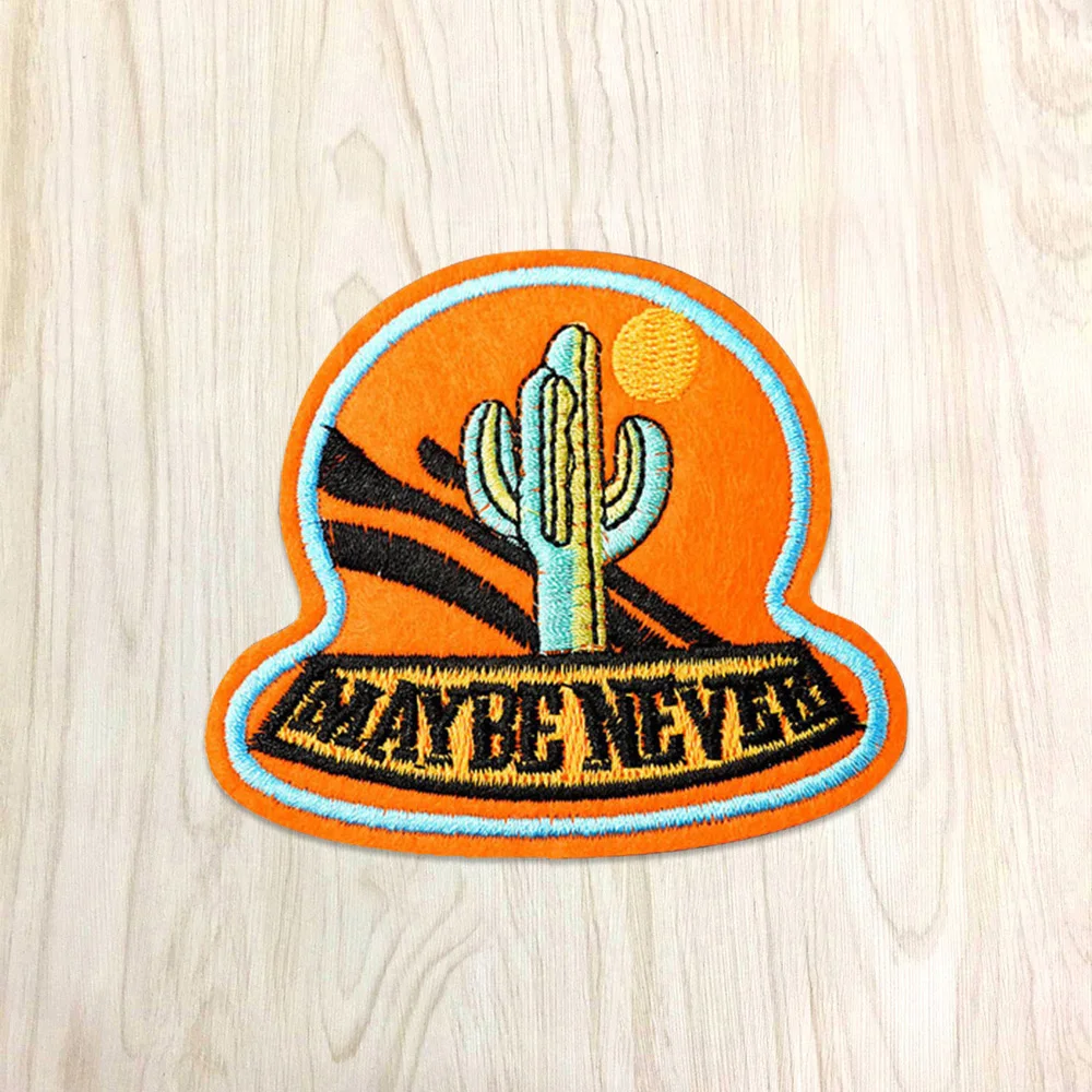 MAY BE NEVER Iron On Patch Embroidered Applique Sewing Label punk biker Patches Clothes Stickers Apparel Badge
MAY BE NEVER Iron On Patch Embroidered Applique Sewing Label punk biker Patches Clothes Stickers Apparel Badge