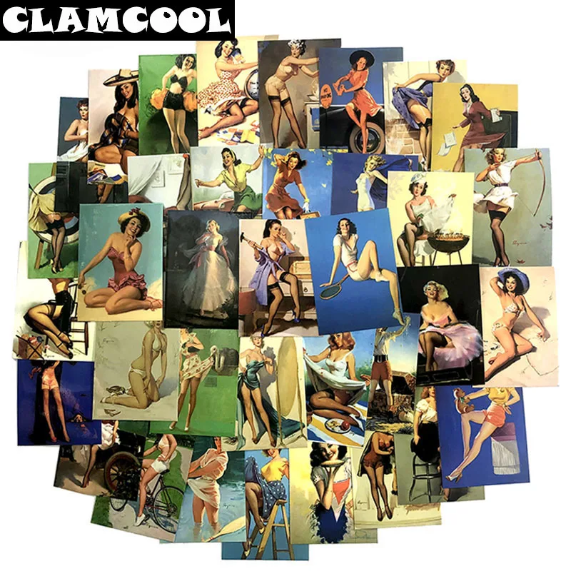 100Pcs Classic Retro Beauty Girls Sticker ForMotorcycle Skateboard Furniture Guitar Laptop Computer Suitcase
100Pcs Classic Retro Beauty Girls Sticker ForMotorcycle Skateboard Furniture Guitar Laptop Computer Suitcase