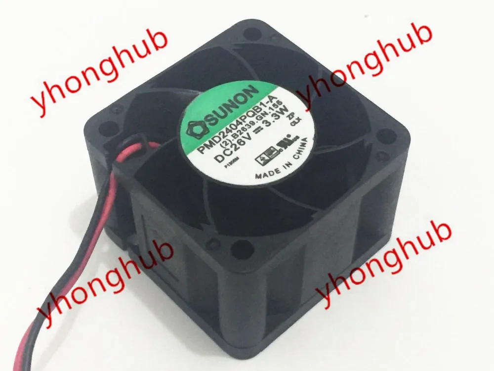 Free Shipping For SUNON PMD2404PQB1-A (2).B2639.GN.15S DC 26V 3.3W 2-wire 2-pin connector 40x40x28mm Server Square Cooling Fan
Free Shipping For SUNON PMD2404PQB1-A (2).B2639.GN.15S DC 26V 3.3W 2-wire 2-pin connector 40x40x28mm Server Square Cooling Fan