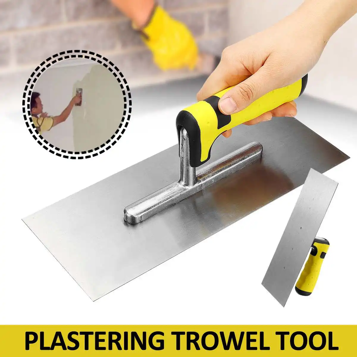 Professional 11inch Stainless Steel Plasterers Plastering Trowel with Comfort Handle Putty Knife Construction Hand Tools
Professional 11inch Stainless Steel Plasterers Plastering Trowel with Comfort Handle Putty Knife Construction Hand Tools