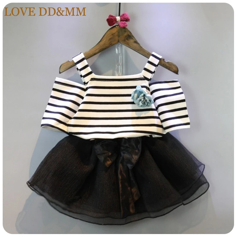LOVE DD&MM Girls Clothing Sets 2019 Summer New Children Clothing Kids Strapless Sling Striped T-shirts + Skirt Suit Clothes
LOVE DD&MM Girls Clothing Sets 2019 Summer New Children Clothing Kids Strapless Sling Striped T-shirts + Skirt Suit Clothes