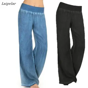 Laipelar Plus Size S-5XL Wide Leg Pants Women Causal Loose Straight Trousers Long Female Sporting Elastic Waist Pants New
Laipelar Plus Size S-5XL Wide Leg Pants Women Causal Loose Straight Trousers Long Female Sporting Elastic Waist Pants New