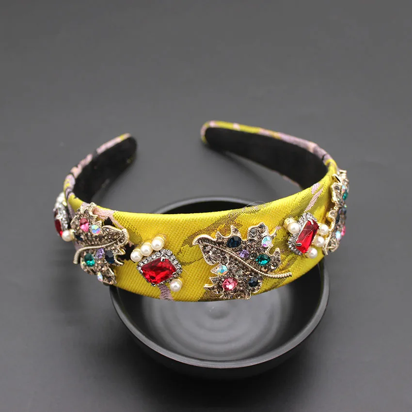 new headband pearl drill leaf flower personality headband travel ball hair accessories Baroque colorful flower headband 880
new headband pearl drill leaf flower personality headband travel ball hair accessories Baroque colorful flower headband 880