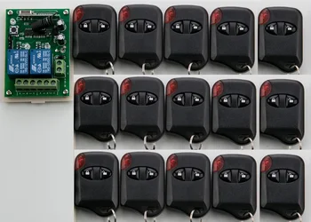DC12V 2CH Wireless Remote Control Switch System teleswitch 1& Receiver +15& cat eye Transmitters for Appliances Gate Garage Door
DC12V 2CH Wireless Remote Control Switch System teleswitch 1& Receiver +15& cat eye Transmitters for Appliances Gate Garage Door