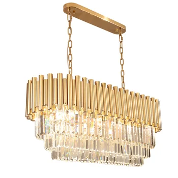 luxury crystal lighting chandelier modern dinning room living room rectangular chandelier LED lights gold
luxury crystal lighting chandelier modern dinning room living room rectangular chandelier LED lights gold